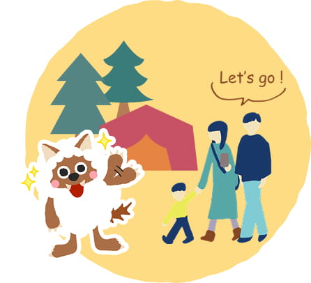 ハピキャンブースで説明を聞こう！