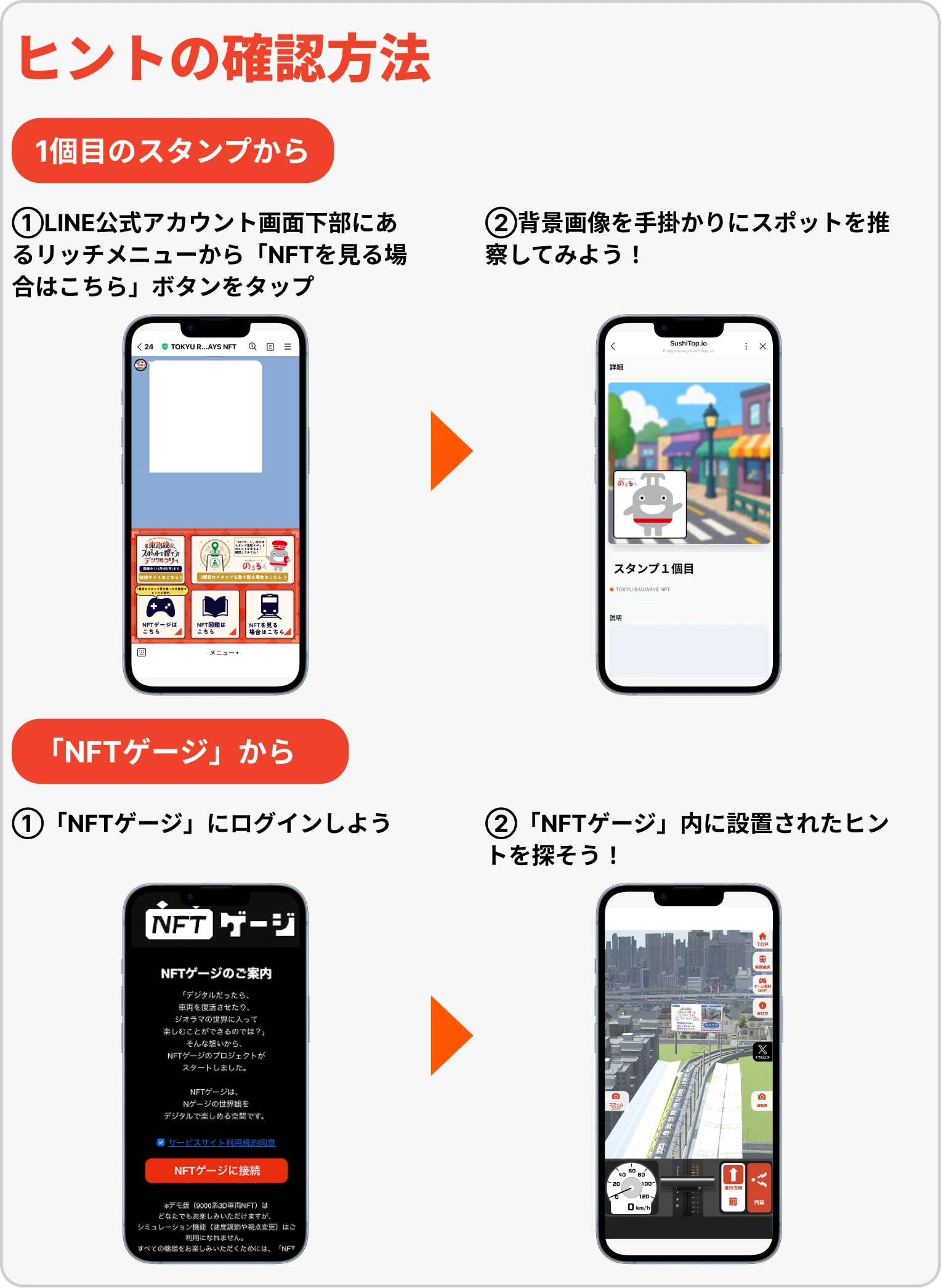 ヒントの確認方法